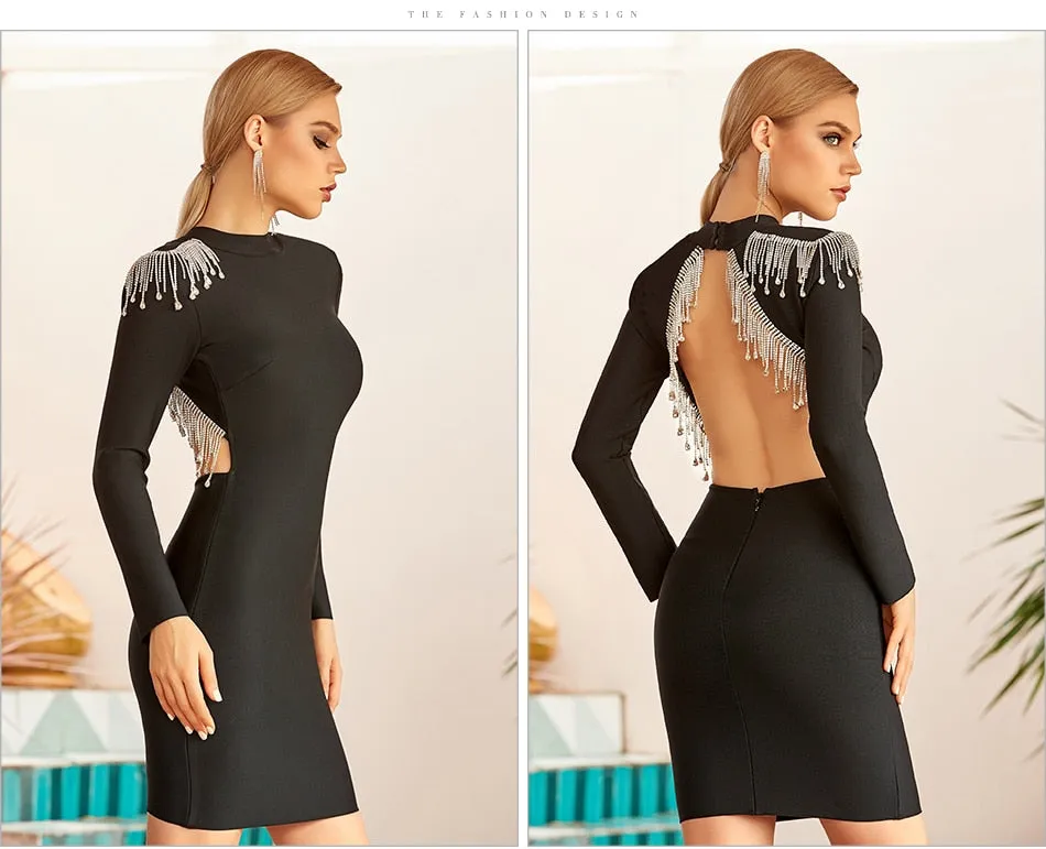 Sexy Backless Evening Runway Party Dresses
