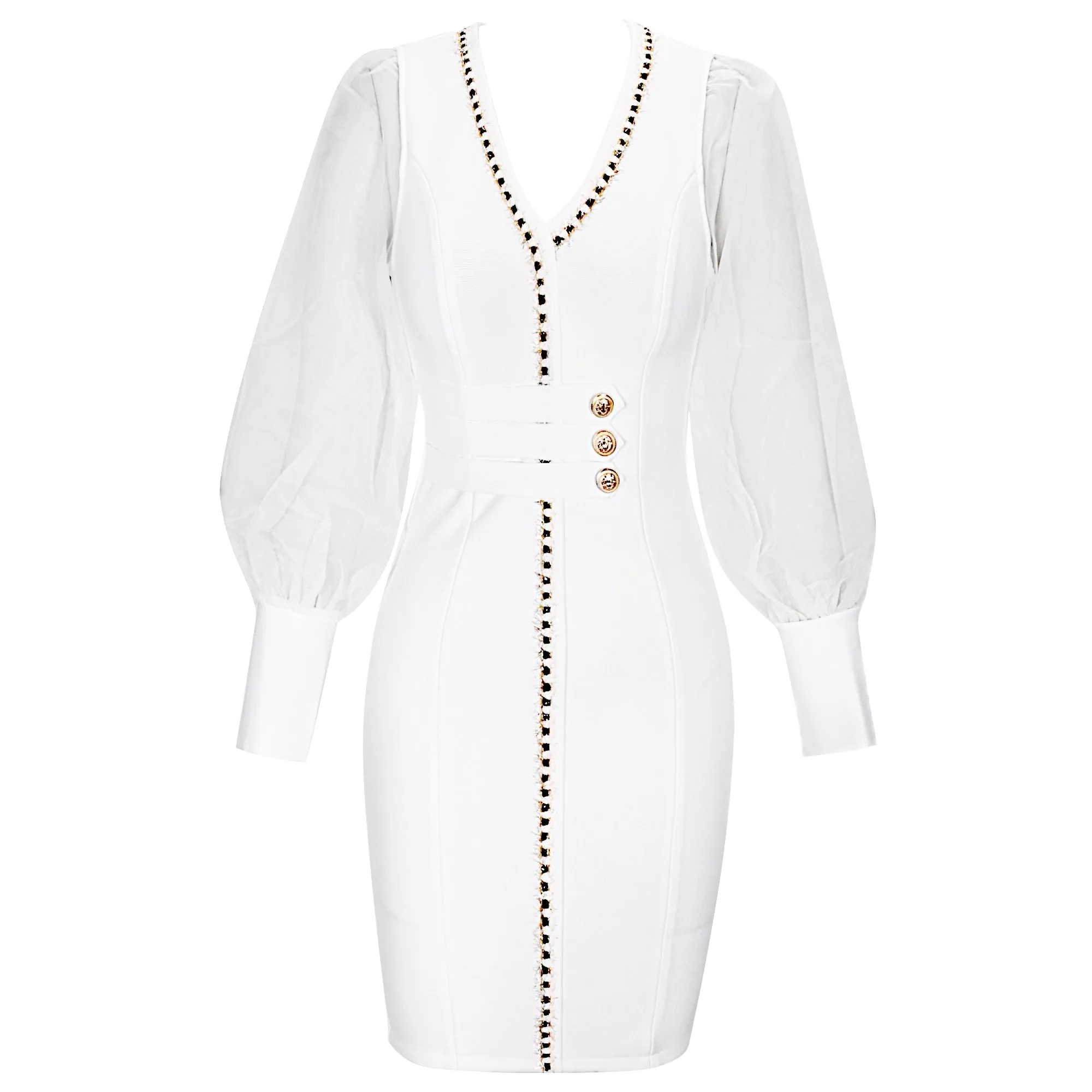 Sexy White Outfits Women Dress Club