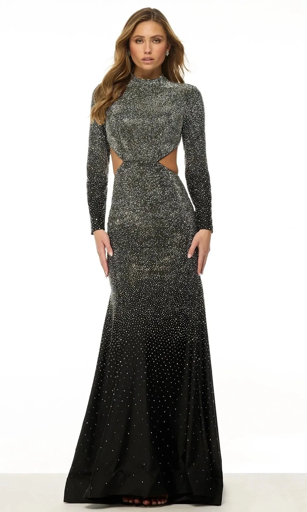 Sherri Hill 57003 - Rhinestone Embellished High Neck Dress