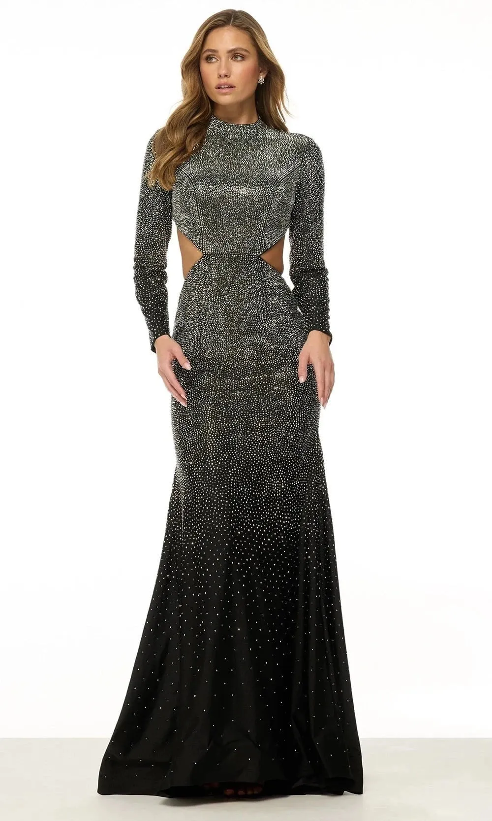 Sherri Hill 57003 - Rhinestone Embellished High Neck Dress