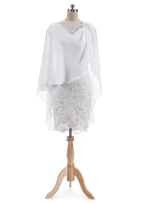 Short Mother Of The Bride Dresses And Jacket Sheath Knee Length Pleated