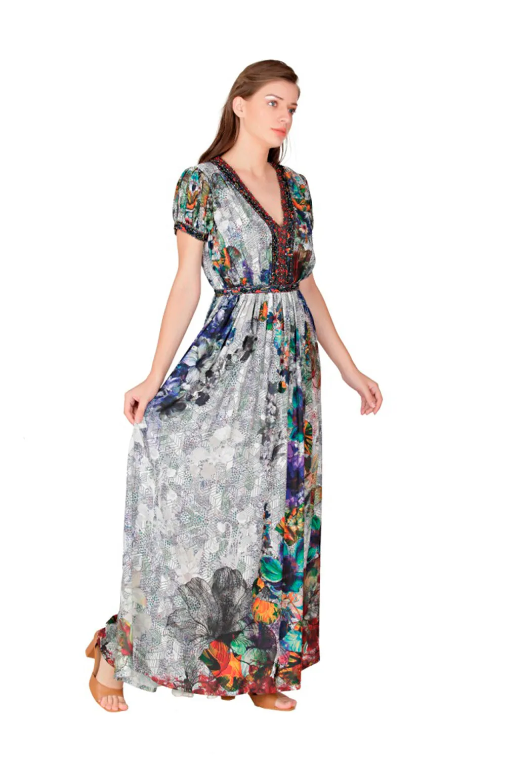 Short Sleeve Maxi Dress