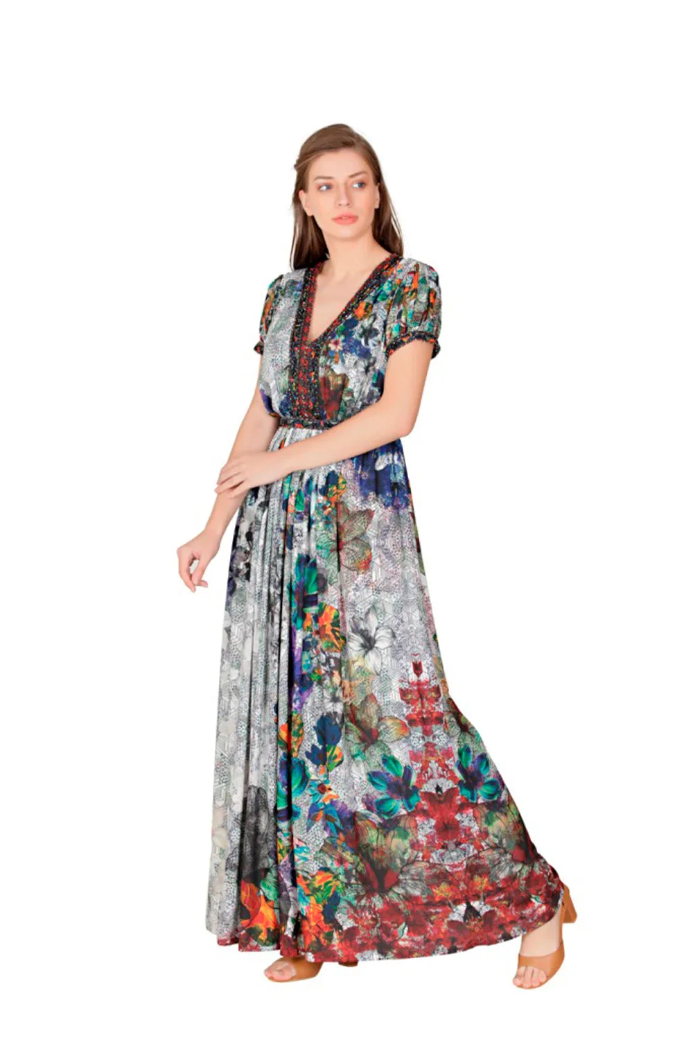 Short Sleeve Maxi Dress