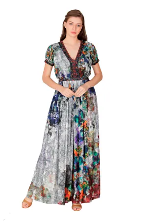 Short Sleeve Maxi Dress
