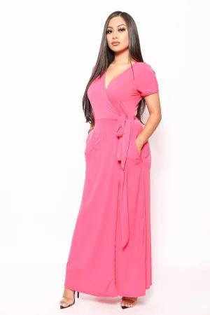Simple, Sexy, And Chic Floor Length Wrap Dresses