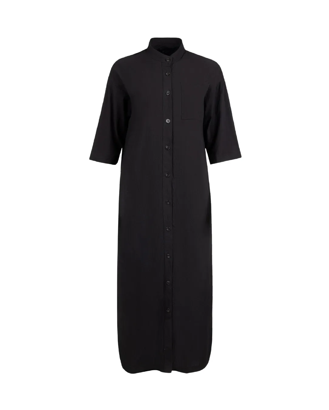 Single Pocket Detail Maxi Bag Dress