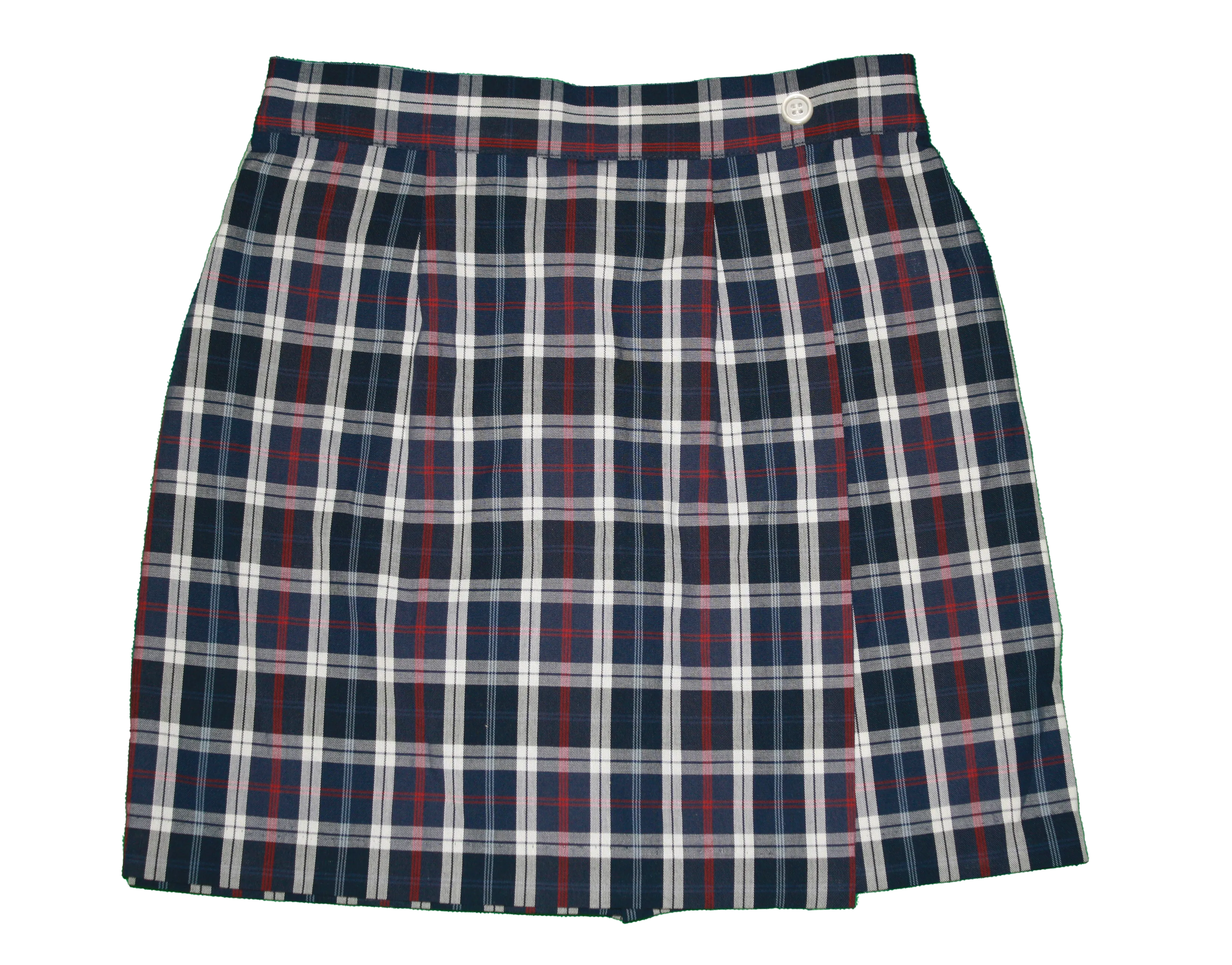 Skort, Plaid #285 with Front Flap