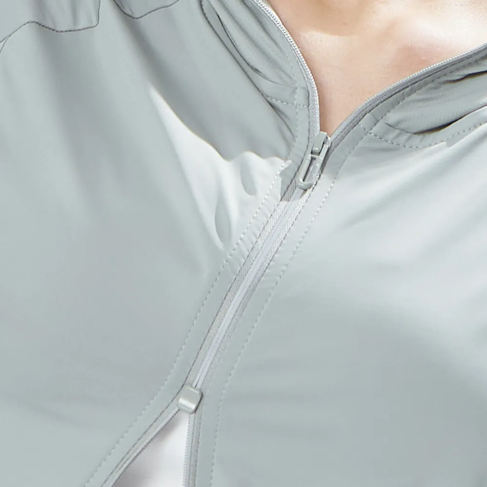 Slim Fit Hooded Sun Protection Jacket