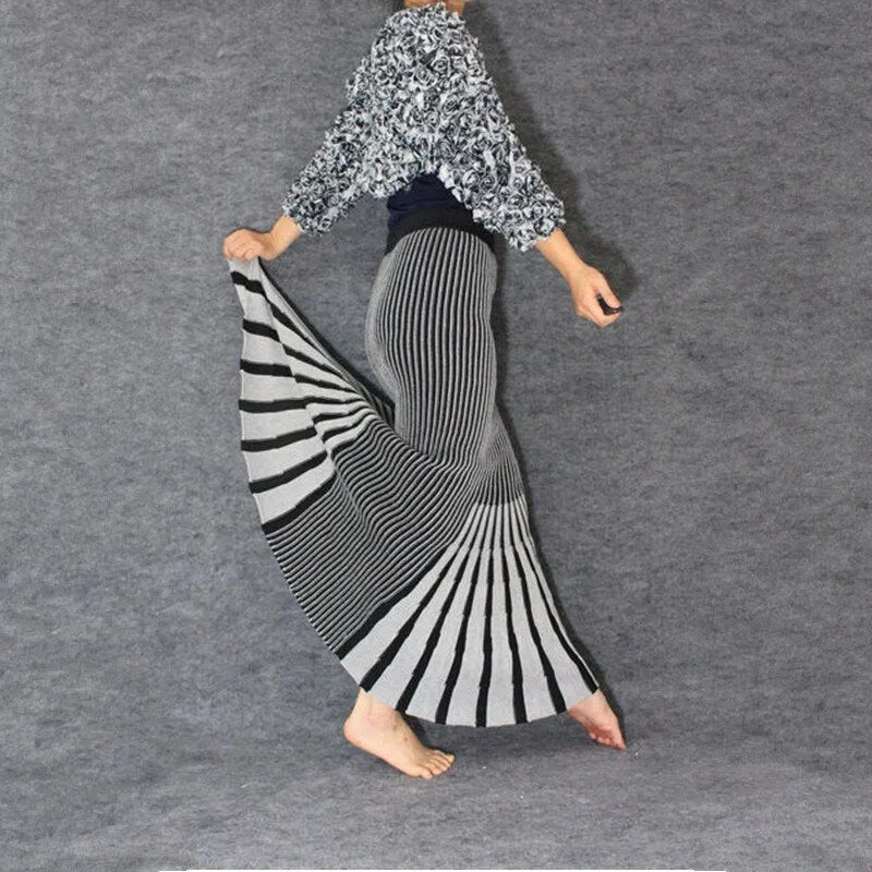 Slim Thick Knitted Winter Skirts For Women