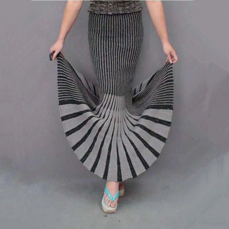 Slim Thick Knitted Winter Skirts For Women