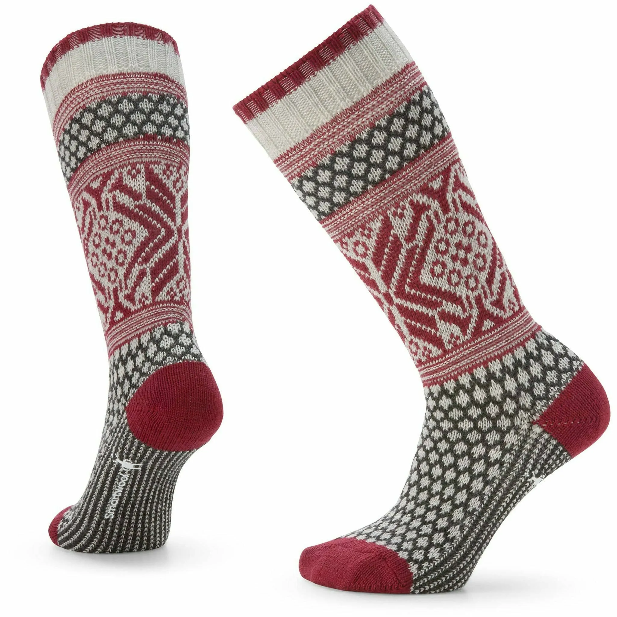 Smartwool Womens Everyday Popcorn Snowflake Pattern Crew Socks