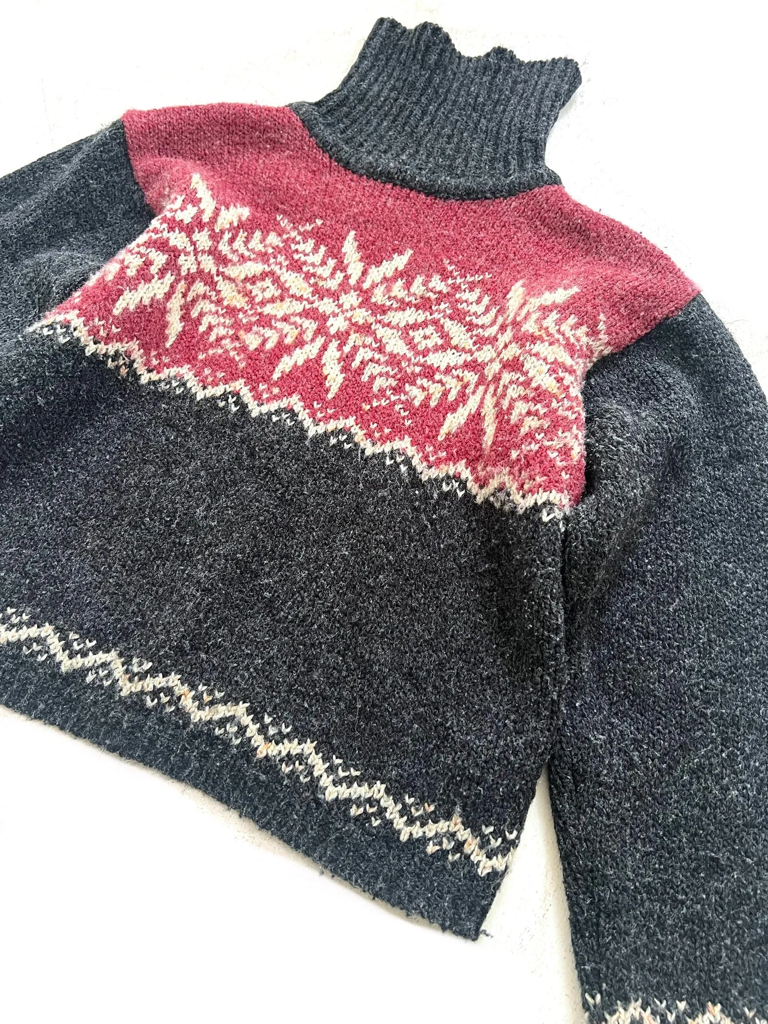Snowy Turtleneck Sweater