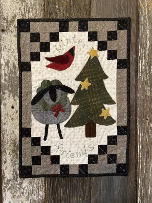 Snugg-let Winter Friends PDF- Mini Wool Applique Pattern