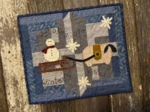 Snugg-let Winter's Kiss - Mini Wool Applique Pattern