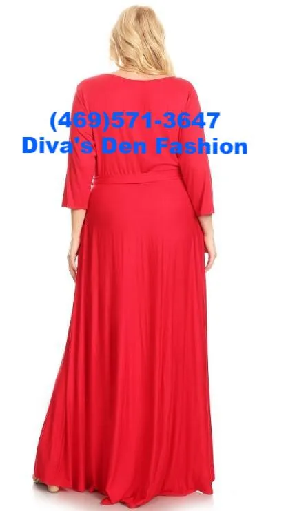 Solid Maxi Dress