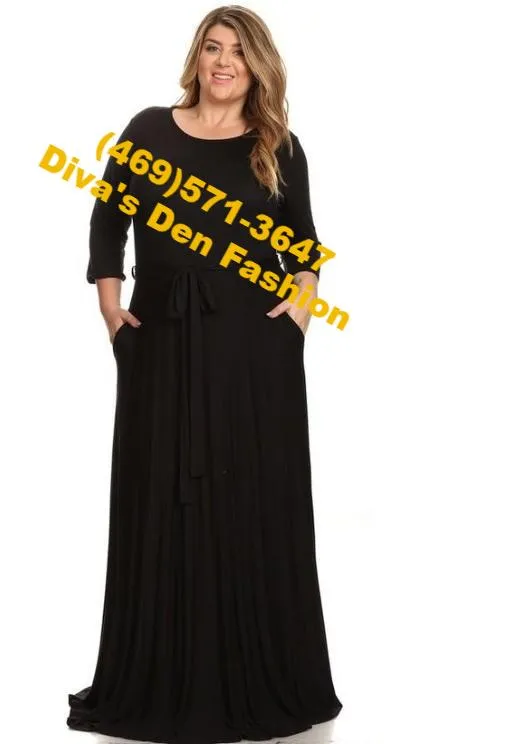 Solid Maxi Dress