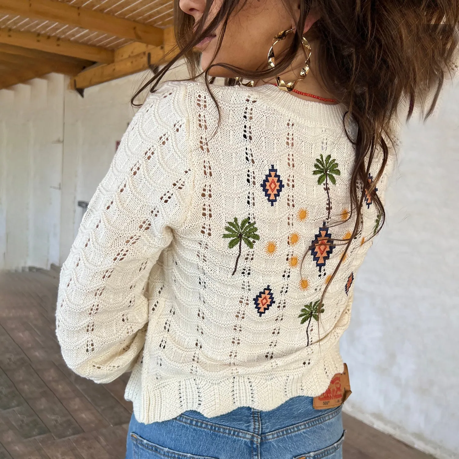 St Tropez Pointelle Cardigan