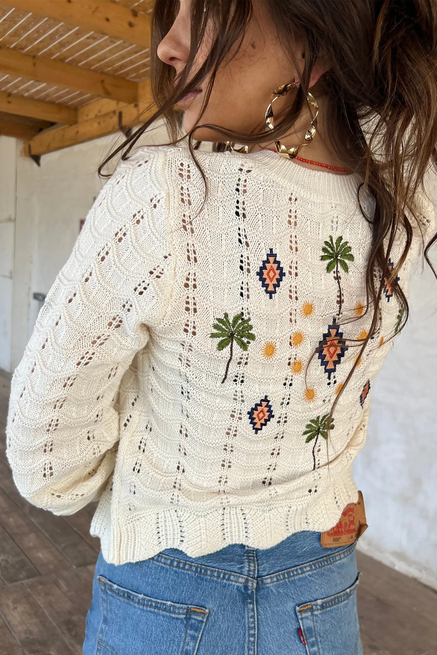 St Tropez Pointelle Cardigan