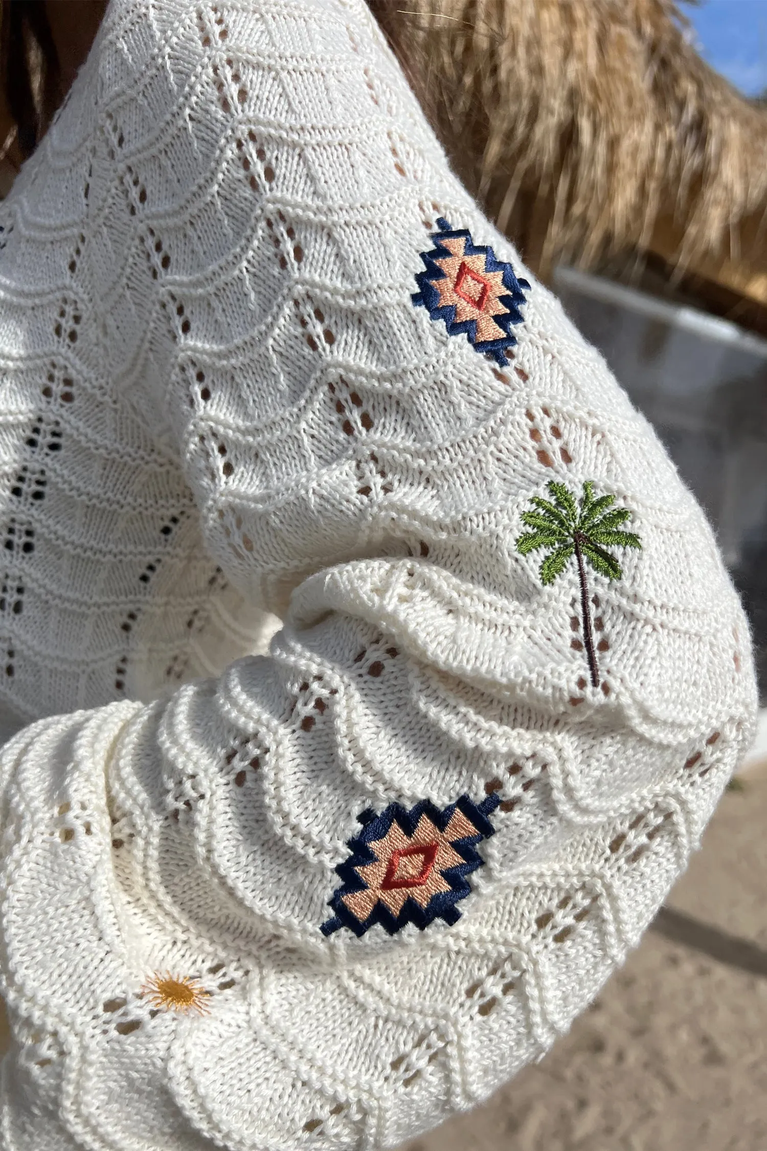 St Tropez Pointelle Cardigan