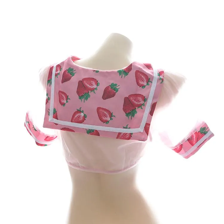 Strawberry Transparent Short School Uniform SD01621