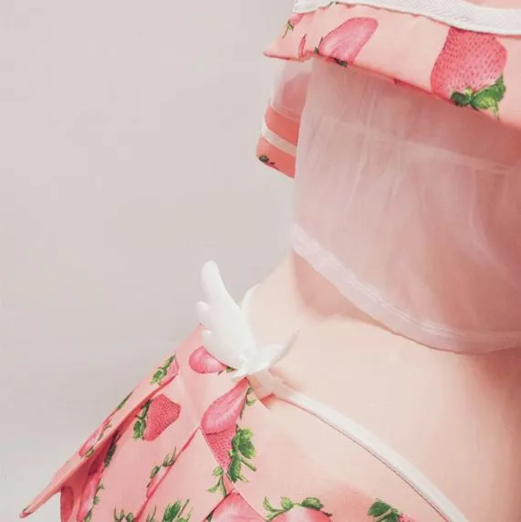 Strawberry Transparent Short School Uniform SD01621