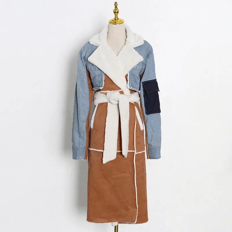Street Hipster Lamb Wool Coat