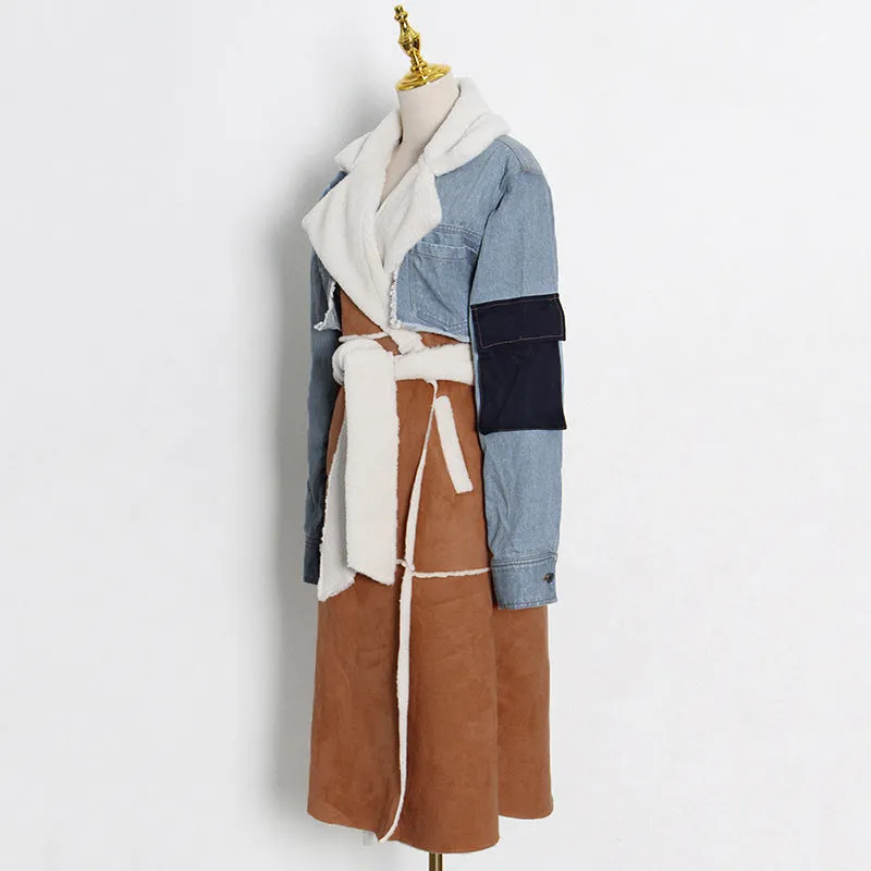 Street Hipster Lamb Wool Coat