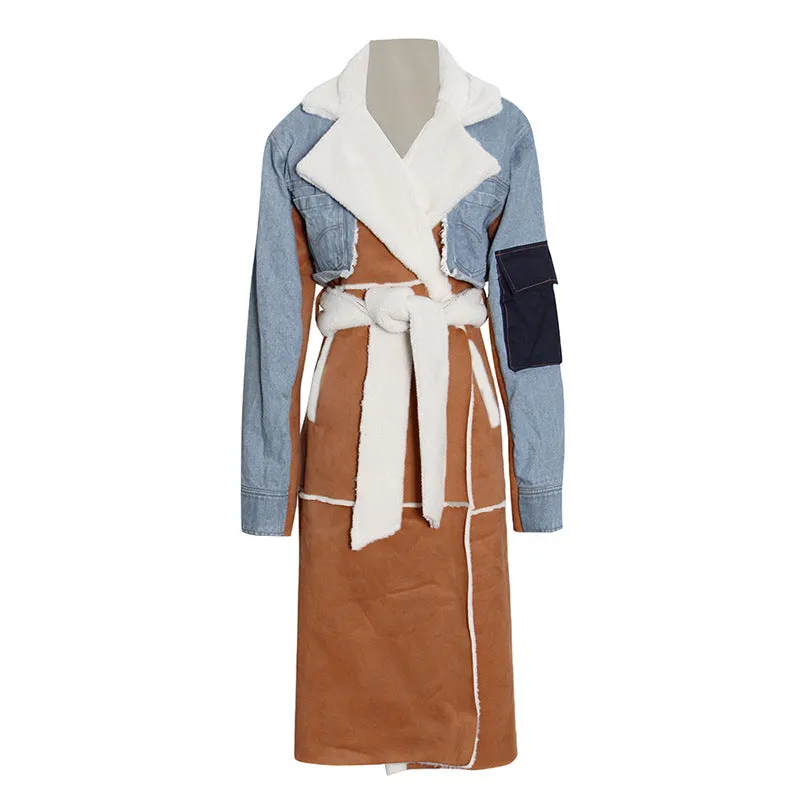 Street Hipster Lamb Wool Coat