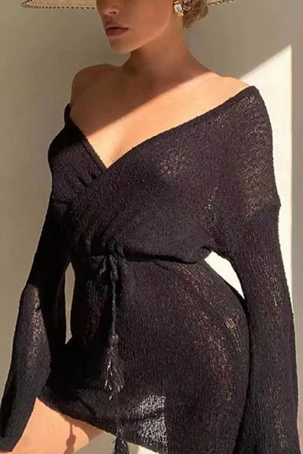 Stunncal  The Sun Knit Cover-up Dress