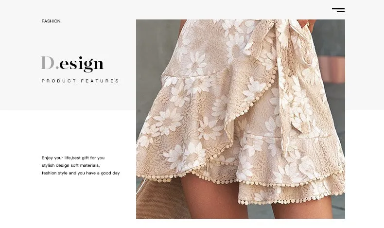 Stunncal V-Neck Belt Floral Dress