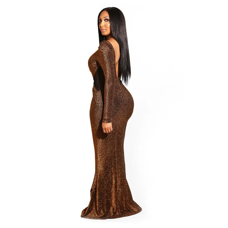 Stunning Sequined Bandage Maxi Dress