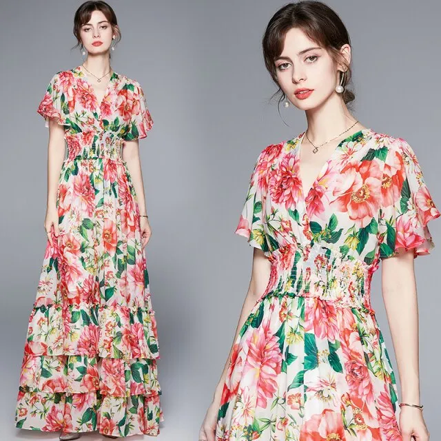 Summer Boho Maxi Long Dress