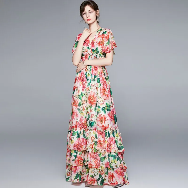 Summer Boho Maxi Long Dress