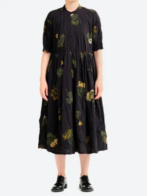Summer Botanical Print Dress