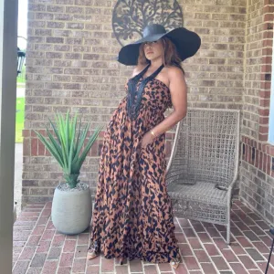 Summer Breeze Jumpsuit (Animal Print)