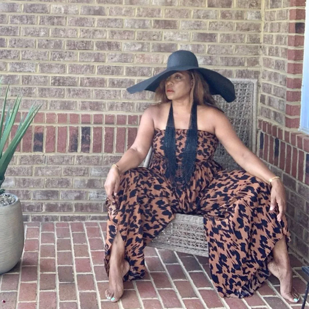 Summer Breeze Jumpsuit (Animal Print)