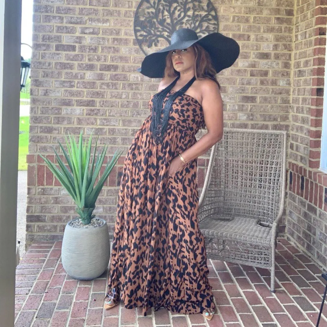 Summer Breeze Jumpsuit (Animal Print)