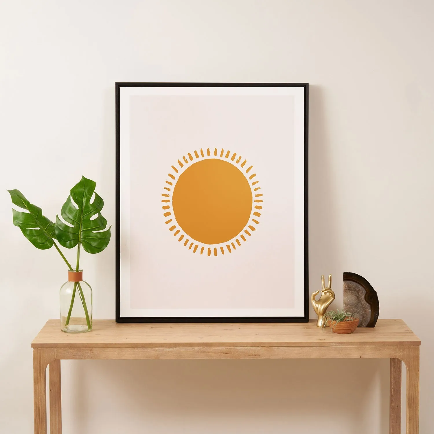 Summer Desert Sun Art Canvas
