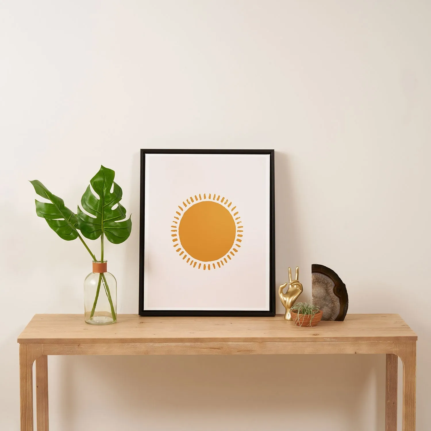 Summer Desert Sun Art Canvas