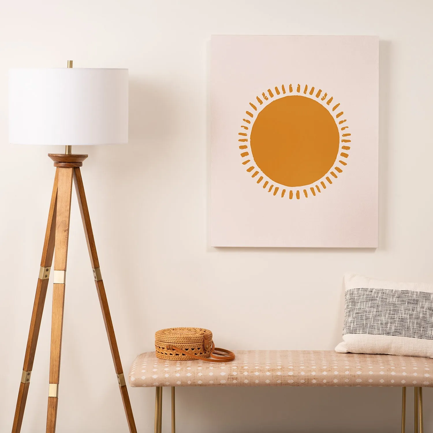 Summer Desert Sun Art Canvas