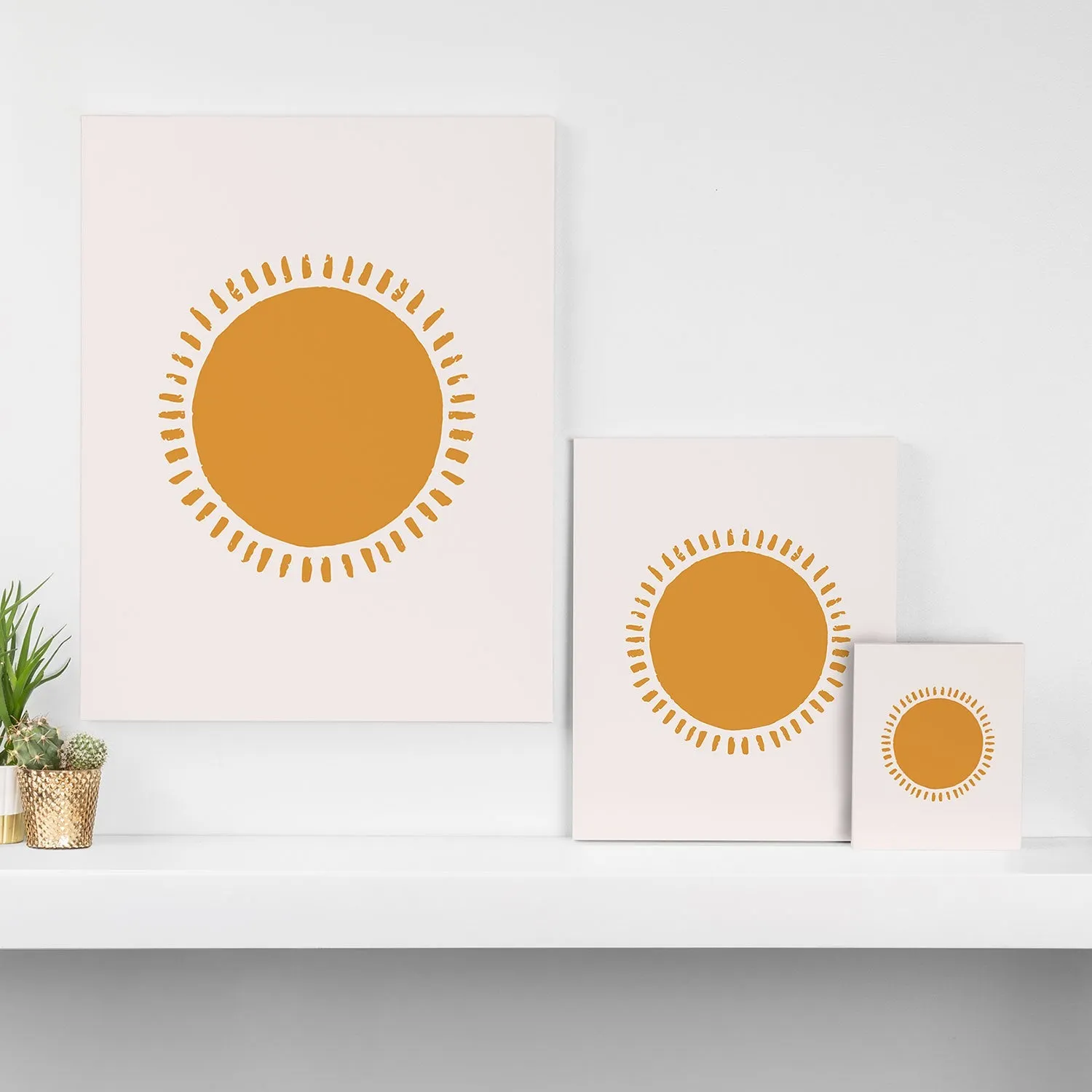 Summer Desert Sun Art Canvas