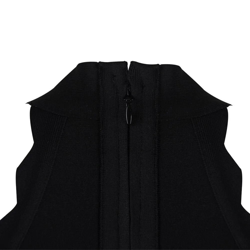 Summer Dress Women  Sexy Fashion Black Bandage Dress Elegant Designer Party Dress Vestido