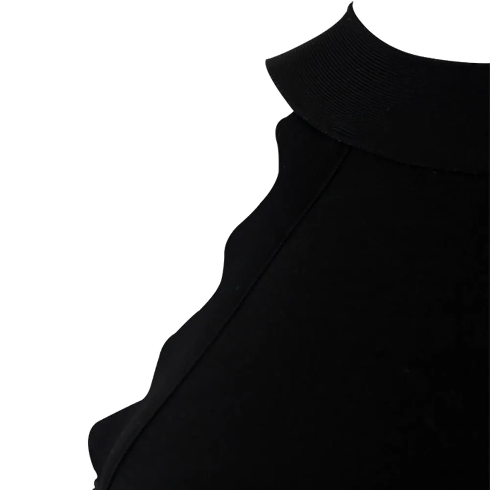 Summer Dress Women  Sexy Fashion Black Bandage Dress Elegant Designer Party Dress Vestido