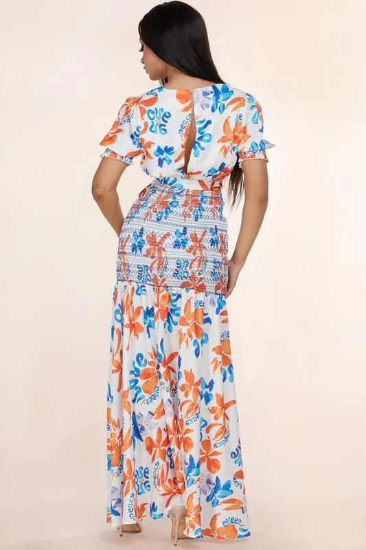 SUMMER PRINT MAXI DRESS