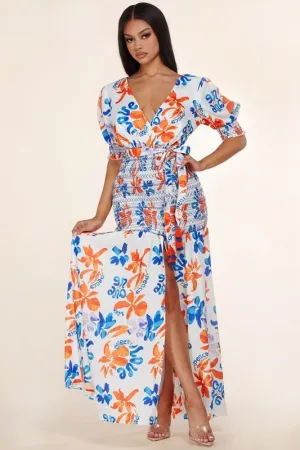 SUMMER PRINT MAXI DRESS