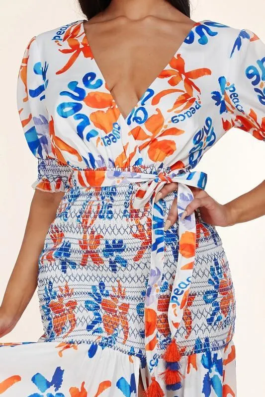 SUMMER PRINT MAXI DRESS