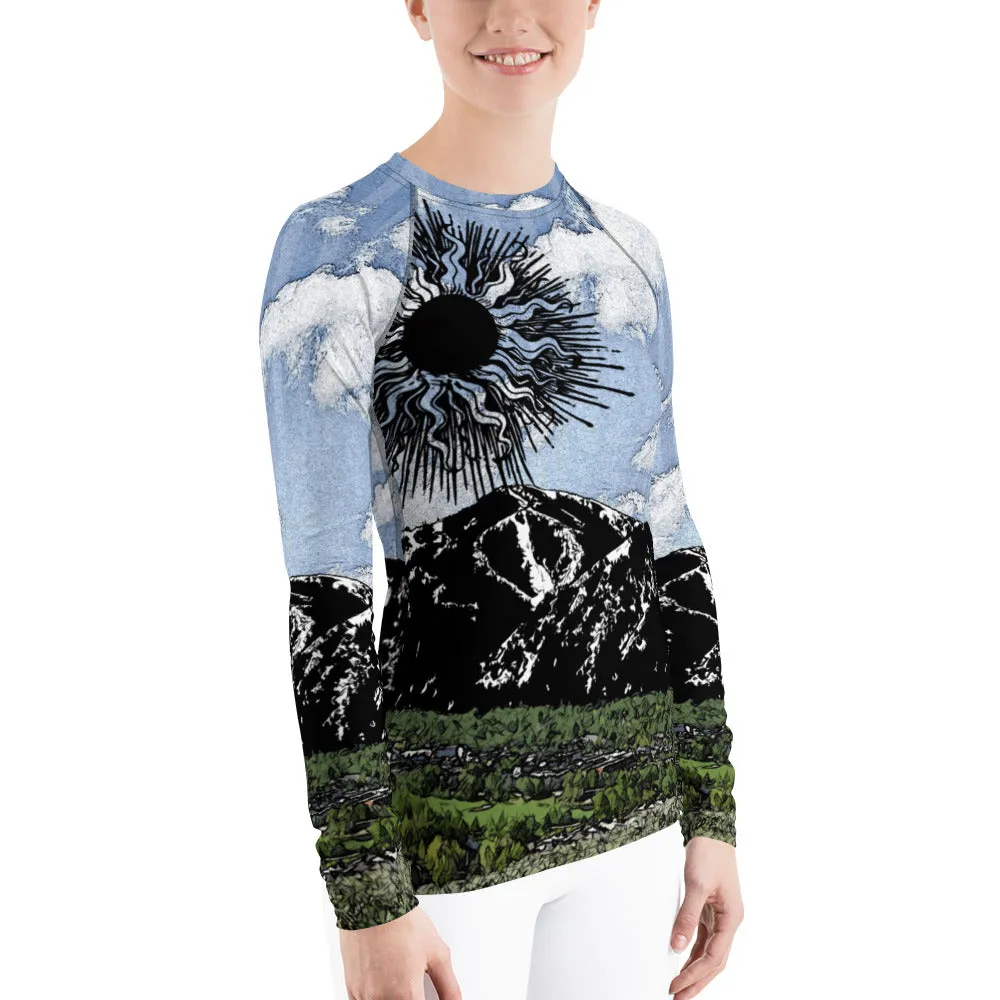 Summer Sun Over Baldy Women's Long Sleeve Top