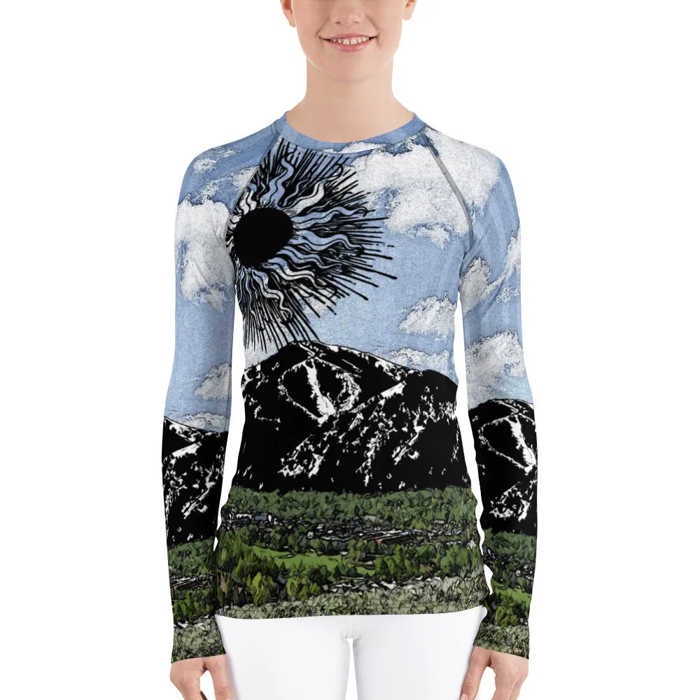 Summer Sun Over Baldy Women's Long Sleeve Top