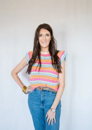 Summer Sunrise Crochet Blouse