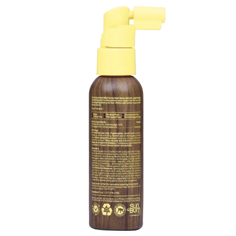 Sun Bum Scalp & Hair Mist SPF 30 Sunscreen Spray 2 oz